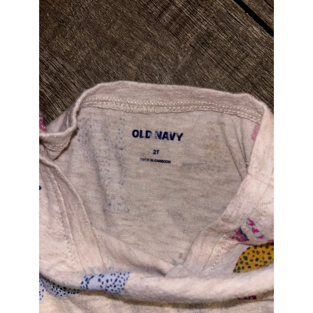 Old Navy Toddler Girls 2T Cheetah Print Long Sleeve Empire‎ Waist Jersey Dress
